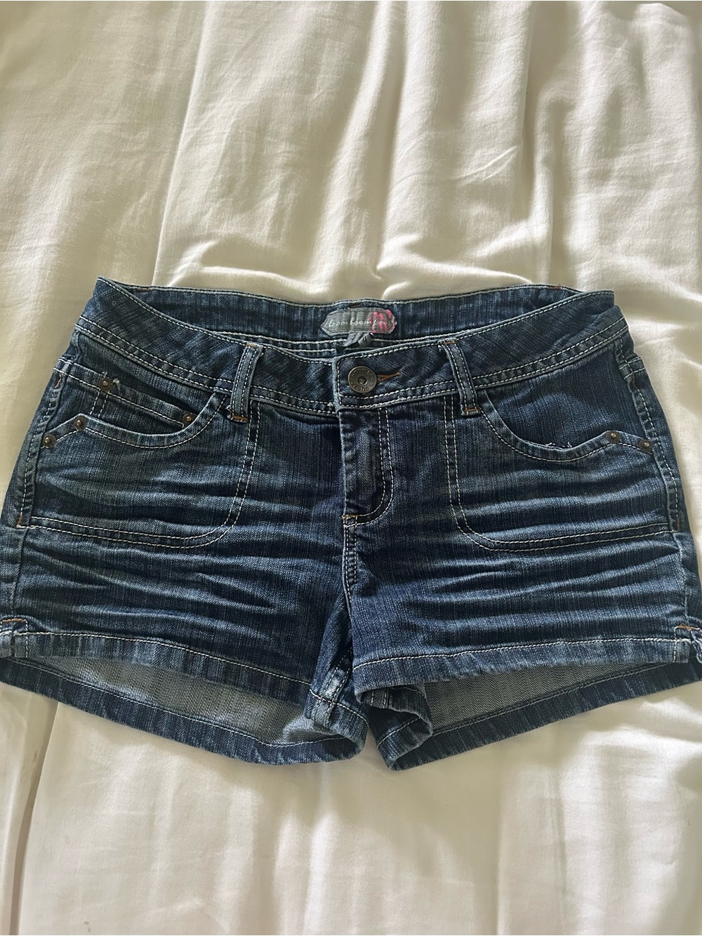 Bloomingdale's Dark Blue Denim Jean Shorts